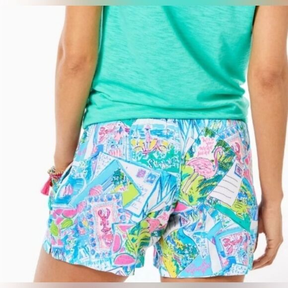LILLY PULITZER 🌴NWT 🌴5” CALLAHAN STRETCH SHORT/ MULTI WISH YOU WERE HERE Size - Picture 2 of 12